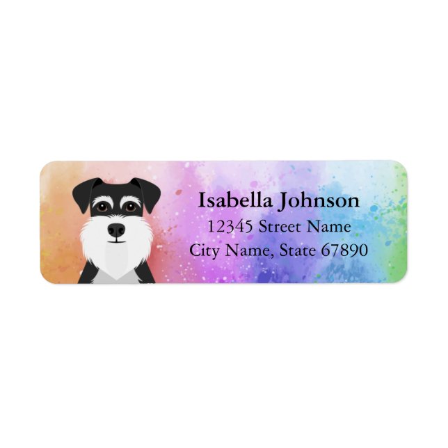 Schnauzer Return Address Labels (Front)