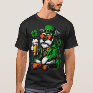 Schnauzer Saint Paddys Day Costume For Lover Dog T-Shirt