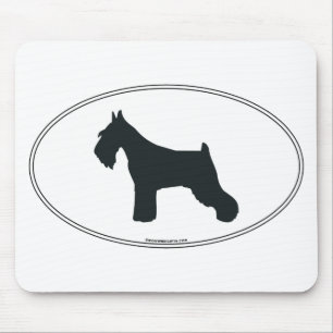 Schnauzer Silhouette Mouse Pad