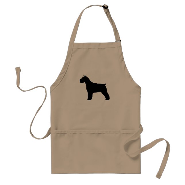 Schnauzer Silhouette Standard Apron (Front)