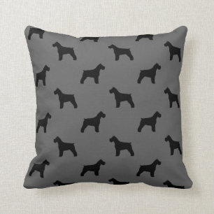 Schnauzer Silhouettes Pattern Cushion
