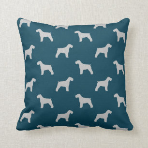 Schnauzer Silhouettes Pattern Cushion