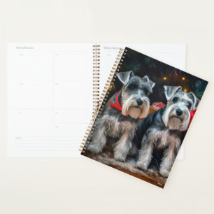 Schnauzer Snowy Sleigh Christmas Decor  Planner