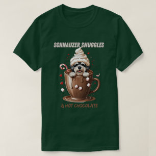Schnauzer Snuggles & Hot Chocolate T-Shirt