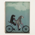 Schnauzer Tandem Planner<br><div class="desc">Schnauzer Tandem by Fabfunky. Features schnauzers riding a bicycle in a whimsical, steampunk style. | 192047D</div>