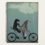 Schnauzer Tandem Planner<br><div class="desc">Schnauzer Tandem by Fabfunky. Features schnauzers riding a bicycle in a whimsical, steampunk style. | 192047D</div>