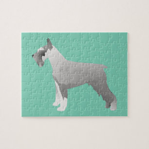 Schnauzer Templates ready to Customise Jigsaw Puzzle