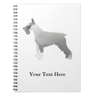 Schnauzer Templates ready to Customise Spiral Notebook