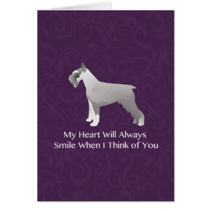 Schnauzer Thinking of You Design