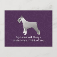 Schnauzer Thinking of You Design