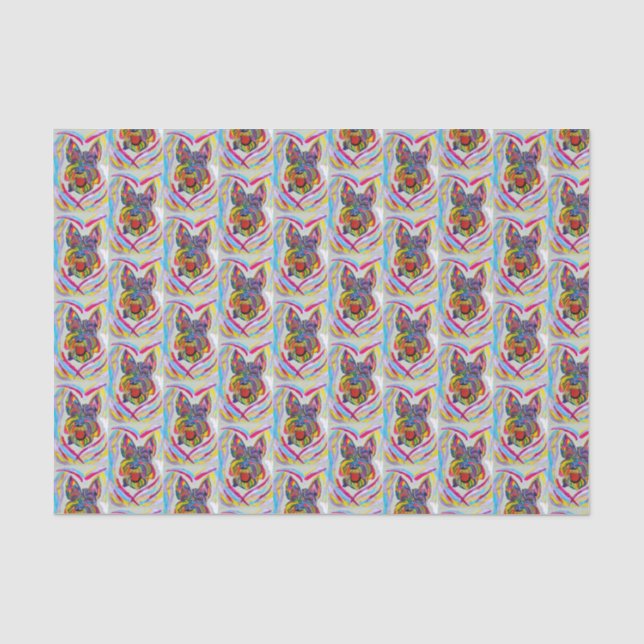 Schnauzer Tissue Paper (Front)