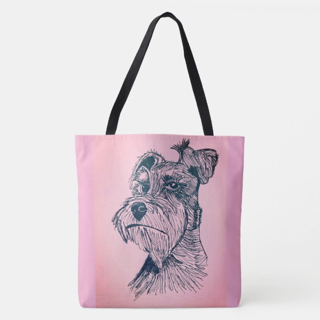 Schnauzer Tote Bag (Front)