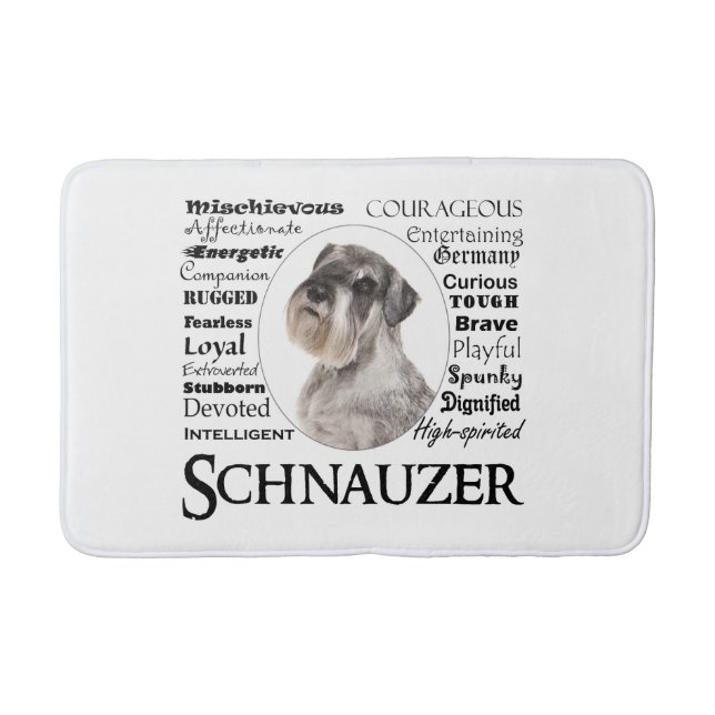 Schnauzer Traits Math Mat (Front)