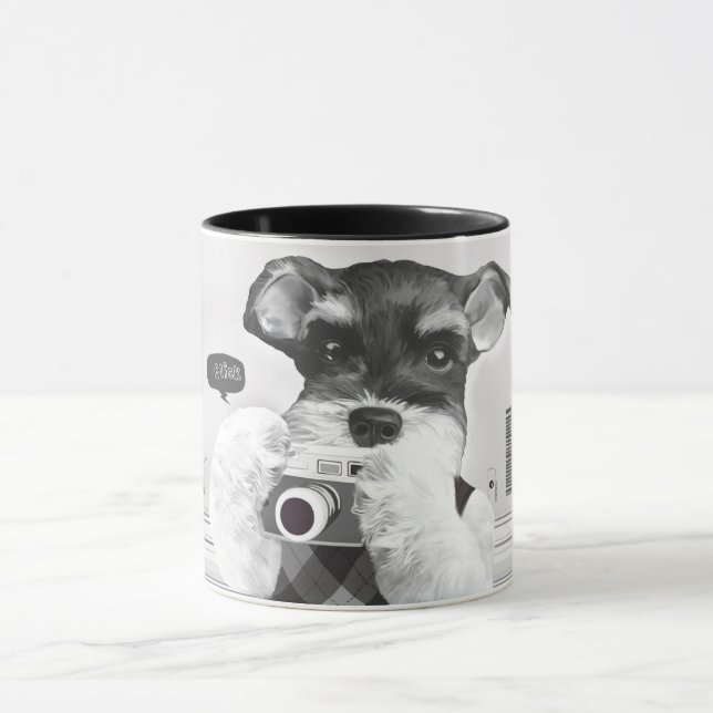 Schnauzer with Camera Mug (Center)