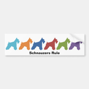 Schnauzers Rule Bumper Sticker