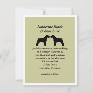 Schnauzers Wedding Announcement