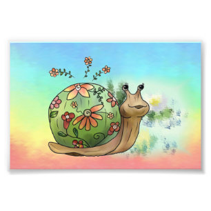 Schnecke am Teich  Photo Print