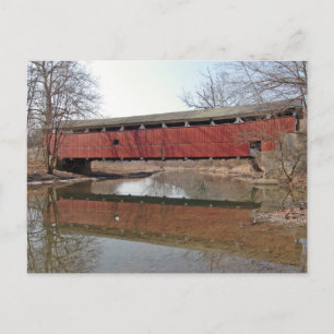 Schnecksville Covered Bridge Postcard