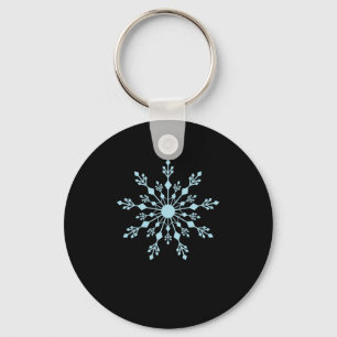 Schneeflocke als Muster im Winter Key Ring
