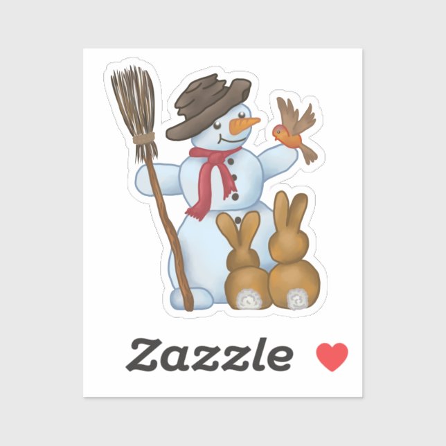 Schneemann mit Tieren (Sheet)