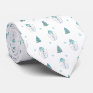 Schneemann Muster Tie