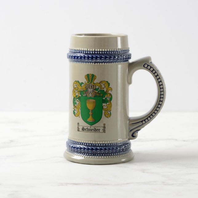 Schneider Coat of Arms Stein (Right)
