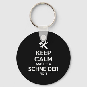 Schneider Funny Surname Birthday Family Tree Reuni Key Ring