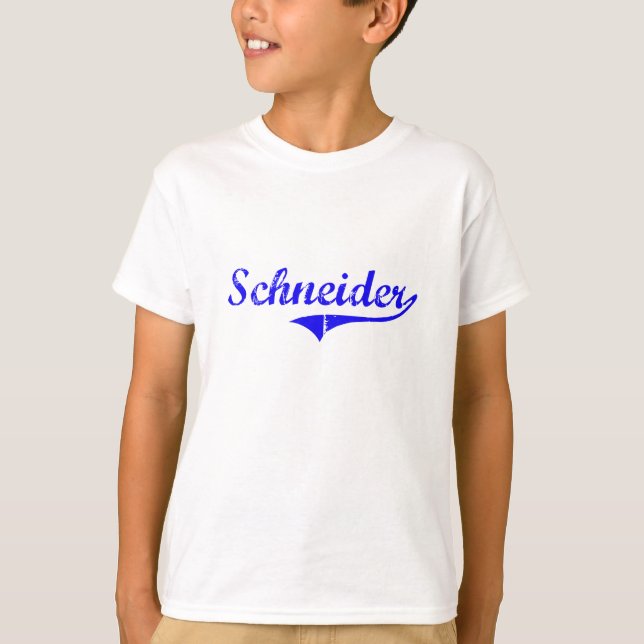 Schneider Surname Classic Style T-Shirt (Front)