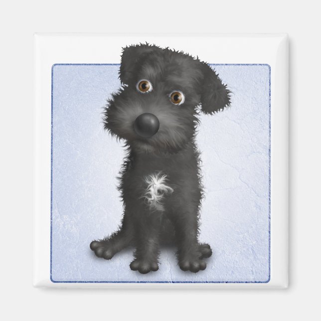 Schnoodle (Black) Magnet (Front)