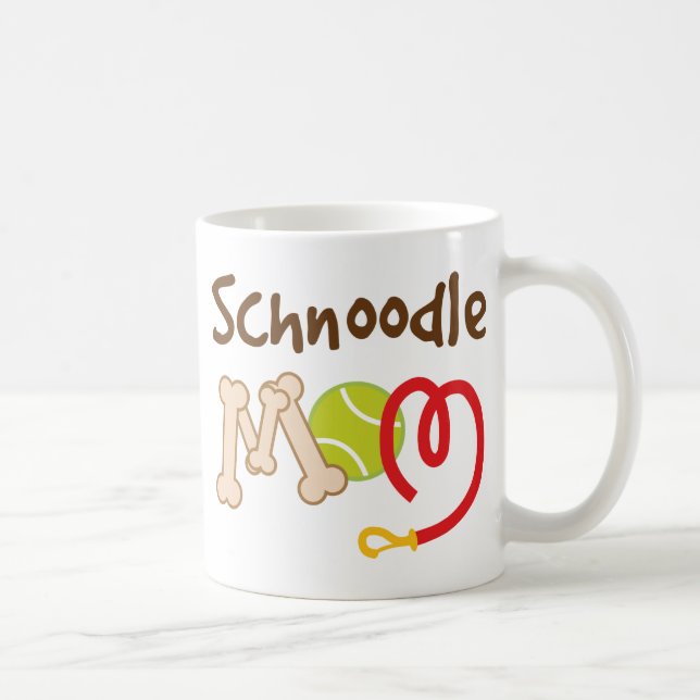 Schnoodle Dog Breed Mum Gift Coffee Mug (Right)