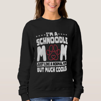 Schnoodle Dog Lover Mum Fur Parent Breeder Mother' Sweatshirt