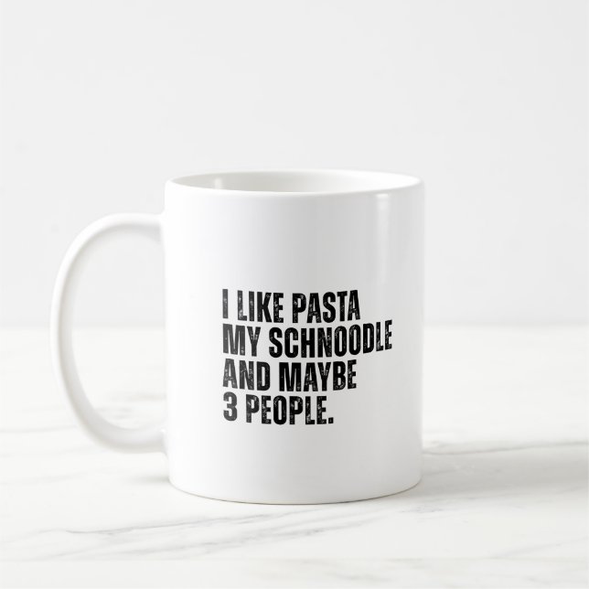Schnoodle Dog Owner Funny Dog Dad Coffee Mug (Left)