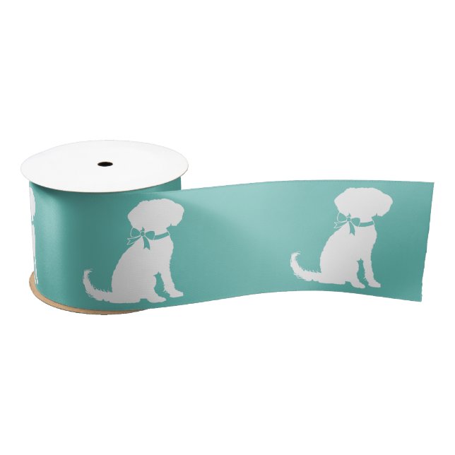 Schnoodle Dog Puppy Satin Ribbon (Spool)