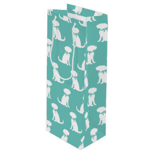 Schnoodle Dog Puppy Wine Gift Bag