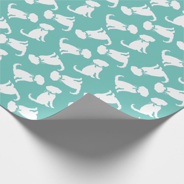 Schnoodle Dog Puppy Wrapping Paper (Corner)