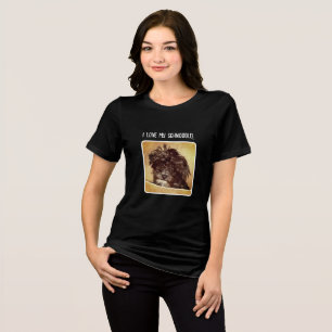 Schnoodle Dog  Tri-Blend Shirt