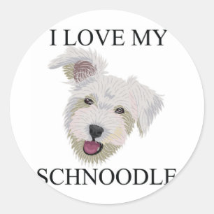 SCHNOODLE Love! Classic Round Sticker
