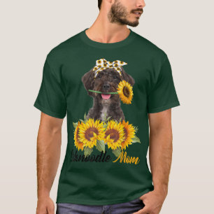 Schnoodle Mum Sunflower Summer Dog Mum Mama Women T-Shirt