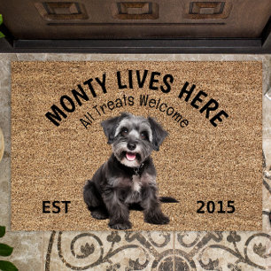 Schnoodle Personalised Dog Lover Doormat