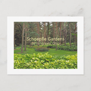 SCHOEPFLE GARDEN (OHIO) POSTCARD