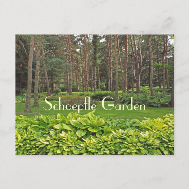 SCHOEPFLE GARDEN (OHIO) POSTCARD (Front)