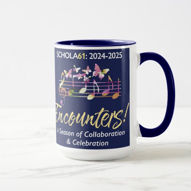 Schola Cantorum Encounters Blue  12 oz Mug (Right)