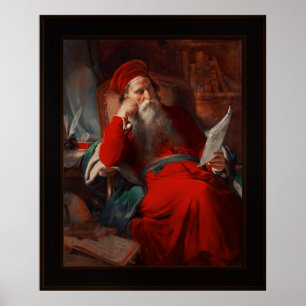 Scholar In His Study by Friedrich von Amerling Poster