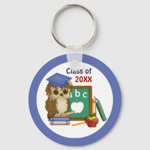 Scholar Owl Graduation Key Ring