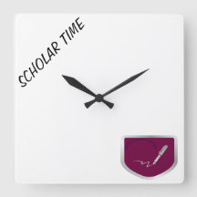 "Scholar Time"  wall clock