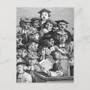 Scholars at a Lecture, 20th January 1736-37 Postcard