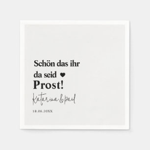 Schön das ihr da seid!  Hochzeit Napkin