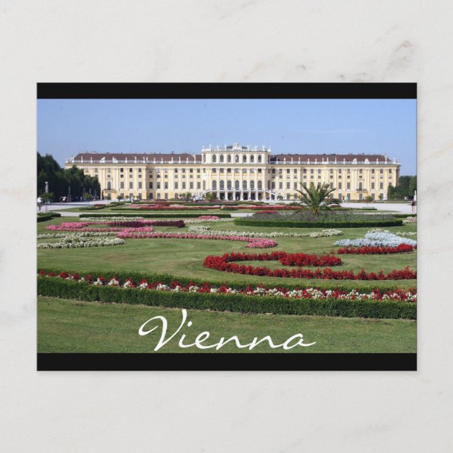 schönbrunn gardens vienna postcard (Front)