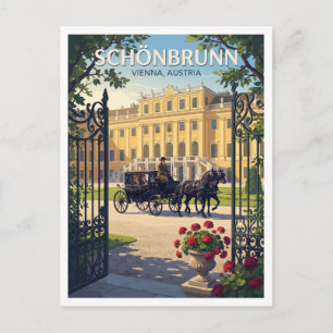 Schönbrunn Palace Vienna Austria Travel Gift Postcard