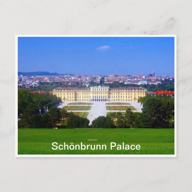 schönbrunn palace view postcard (Front)